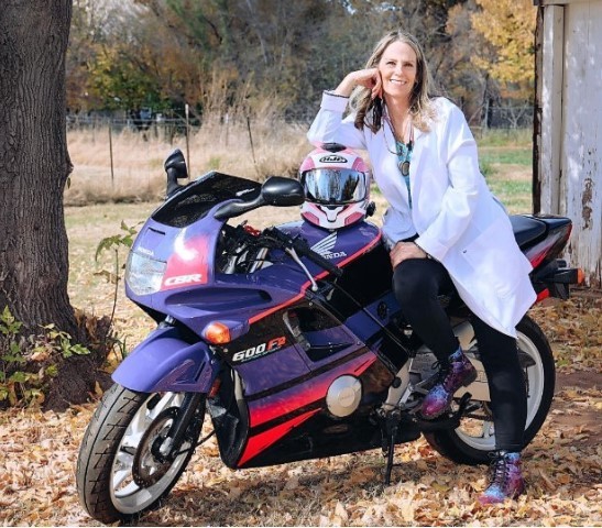 Cece Saimo PMHNP-motorbike